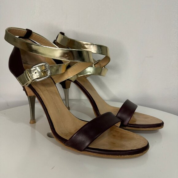 Giuseppe Zanotti Sandals - Chocolate w/ Gold Ankle Wrap, EU 41 (US/Canada 10) - Picture 7 of 7